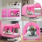 LEEDOR Bed Tent Dream Tents Bed Canopy Shelter Cabin Indoor Privacy Warm Breathable Pop Up Twin/Full/Queen for Kids and Adult Patent Pending(Mattress Not Included)