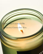 M&SENSE Sage Wood Scented Candle, 7.05oz 50 Hours Long Lasting Clean Non Toxic All Natural Soy Wax Candle for Relaxing & Stress Relief, 2 Wick Home Fragrance Gifts for Home Decor