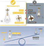 Raindrop Pendant Light for Kitchen Island, Gold Modern Crystal Glass Modern Pendant Lights, Pendant Light in Kitchen Island, E12 Bulb Pendant Lights Indoor Island, for Dining Room,Living Room