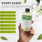 Aroma Country Kevra Diffuser Oil - Luxury Essential Oils for Diffuser Refill & Air Freshener Room Spray - Long-Lasting & Natural Home Fragrance, Garden Lily Scented Oil for Diffusers (8.5 Fl. oz)