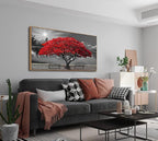 Large Framed Wall Art for Living Room Large Mangrove Landscape Modern Art for Wall Decor Living Room, Bedroom, Office, Home Wall Decor 24x48 inches(With Soild Wood Dark Framed)