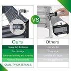 GARDMAX 6x3x1FT Raised Garden Bed Kit, Metal Planter Boxes Outdoor with Easy Assembly, Large Garden Bed for Vegetables, Fruits, Flower, Herbs Rectangle Dark Grey