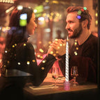 Candlestick Holders Set of 6, Ribbed Glass Taper Candle Holders, Reversible Pink Tealight & Candle Stick Candle Holder Vintage Crystal Tapered Candlestick for Wedding Dinner Party Festival