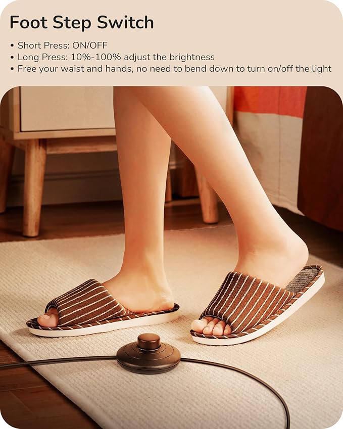 EDISHINE LED Corner Floor Lamp, 57.5" Minimalist Dimmable Sleek Light, Adjustable Height, Standing Tall Floor Lamps for Living Room, Bedroom, Office, 3000K Warm White Light, Black