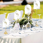 20 Pcs Table Number Holders 4/6/8/10 Inch Metal Place Card Holders with Alligator Clip Heavy Base Wedding Table Number Stand Picture Photo Clip for Banquet Party Birthday Restaurant(Gold)