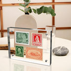 4x6 Inches Acrylic Picture Frames 5 Pack, Double Sided Magnetic Photo Frames,Free Standing on Desk or Table Clear Picture Frames