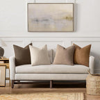 MIULEE Pack of 4 Decorative Textured Boucle Throw Pillow Covers 22x22 Inch Neutral Brown Accent Euro Sham Pillow Cases Couch Cushion Covers Fall Modern Farmhouse Boho Chair Sofa Bed Room Home Decor