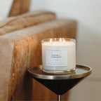 Calyan Wax Co. 3 Wick Candle, Cedar + Tobacco Scented Candle, 43 Hour Burn Time, 3 Wick Soy Candles, Non Toxic & Vegan Soy Wax, Glass Jar Scented Candles, 14.9oz