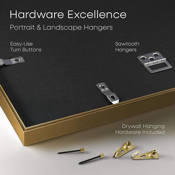 Homeforia 5.5 x 8.5 Business License Frame Bronze, High End Metal 5.5x8.5 Certificate Frame, 8.5x5.5 Document Frames for Wall or Tabletop, 5.5 by 8.5 Picture Frames, Tempered Glass, Wall Kit, Set of 1