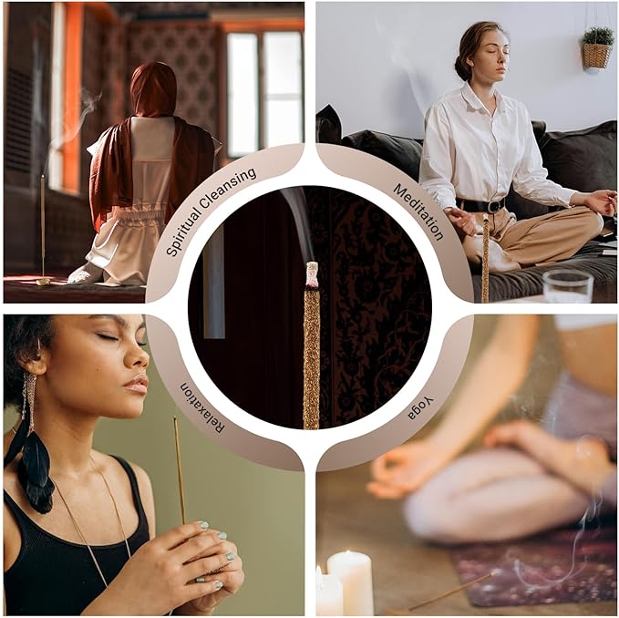 Palo Santo Incense Sticks, 100% Natural sustainably harvested Peruvian Palo Santo, Suitable for Meditation, Relaxation, and Spiritual Purification. (60 Palo Santo Sticks)