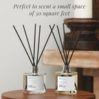 Classic White Tea & Thyme Reed Diffuser Set - Decorative Fragrance Diffuser & Oil for Bathroom & Home | Long-Lasting Aroma | Natural Scent Sticks | Essential Oils & Botanicals| 100mL