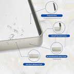 WEER 24X32 Inch Brushed Nickel Bathroom Mirror, Brushed Silver Metal Frame Mirror, Rounded Rectangle Silver Bathroom Vanity Mirror, Tempered Glass, Anti-Rust, Hangs Horizontally or Vertically