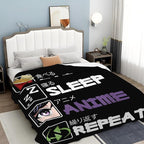 Anime Blanket for Girls Boys Anime Gifts Throw Blanket for Women Mens Lightweight Fuzzy Cozy Plush Flannel Fleece Blankets for Bed Decor 60"x80"