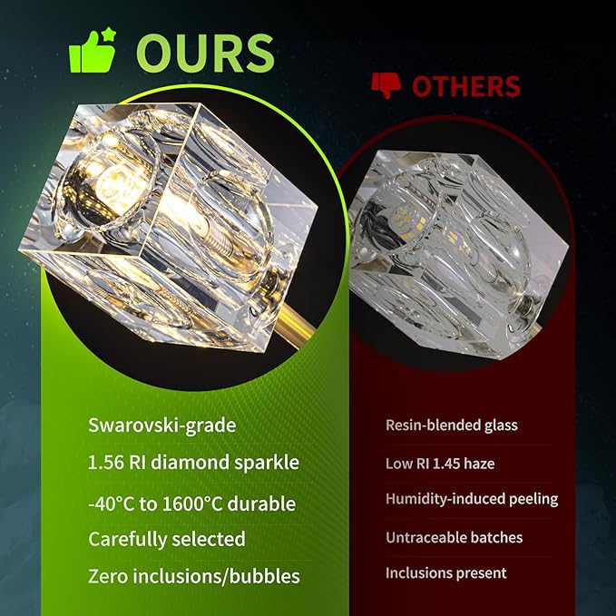 Dining Room Light Fixture,Gold Modern Crystal Chandelier Rectangular Pendant Light with 8 Light Farmhouse Chandeliers for Kitchen Island Dining Room Living Room Bedroom