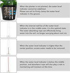 KOL 28" H. Tall Metal Cone Planters with Inside Pots 2-Pack, Black Hand-Hammered Large Decor Planter for Deck, Patio, Porch - Handcrafted Flower Pot - with Water Level Indicator - Indoor Outdoor Use