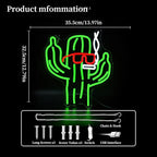 Cactus Neon Sign Led Neon Lights Neon Signs for Wall Decor Light Up Sign for Birthday Party Club Gift