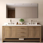 Mirrorons Bathroom Vanity Mirror 28" x 36", Frameless Mirror with Polished Edge, Hangs Horizontally or Vertically. Upgraded Shatterproof Bathroom Mirror for Wall.
