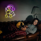 Neon Sign - Duck LED Neon Signs for Wall Decor, Cute Animal Light Up Sign for Bedroom, Party, Bar, Game Room & Kids Room Decor