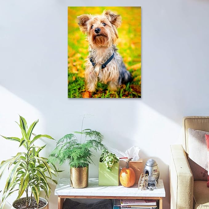 Personalized Photo to Canvas Print - Canvas Prints With Your Photos on Custom Wall Art for Bedroom, Living Room, Wedding Baby Pet Family Picture Framed Wall Art (8" W x 10" H)