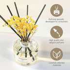 Reed Diffuser Sets Home Fragrance Essential Oil Diffuser Freesia Scent- 7 oz (210 ml) Fragrance Oil Diffuser for Bedroom Bathroom Home Décor Includes Reed Diffuser Sticks, Scented Oils