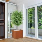 Corten Steel Planter Box Metal Square Planters Steel Large Planter Outdoor Tall Plant Durable Antique Detached for Commercial Residential Patio Deck and Backyard 26 Inch