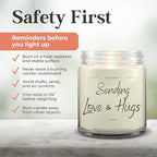 1OAK Vanilla Soy Candles - Big Hug Candle - Grief Gifts - Thinking of You Gifts for Women - Sympathy Gift - Condolence Gift - Sympathy Candle - Cheer Up