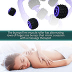 Cellulite Massage Tool Deep Fascia Massager & Dimpled Skin Remover for Legs - Anti-Cellulite Roller Tech with Lymphatic Drainage, Smooth Skin & Pain Relief for Thighs & Buttocks Sculpting