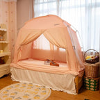 Bed Tents Canopy Bed–Privacy Dream Tent for Cozy Indoor Sleeping, Light-Reducing,and Breathable, with 4 Doors Floor Tent Bed–Available in Twin, Full, and Queen Sizes