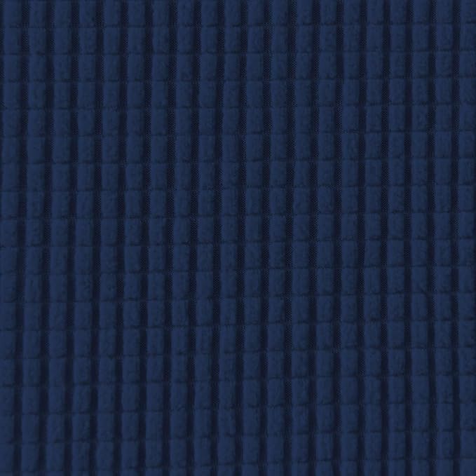 Easy-Going 6 Pieces Recliner Loveseat Stretch Sofa Slipcover Sofa Cover Furniture Protector Couch Soft with Elastic Bottom Kids, Spandex Jacquard Fabric Small Checks Navy