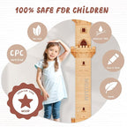 Personalized Name Growth Chart, Castle Height Chart, Customized Name Measuring Board for Kids Height, Kids Growth Measurement Decorative Wall Sticker, Nursery Growth Chart Ruler