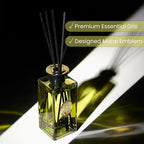 M&SENSE 10.14 oz Large Reed Diffuser Set | White Tea & Sage Scent Oil Diffuser with Sticks | Hotel Collection Non-Toxic Essential Oil |for Bedroom Bathroom Living Room