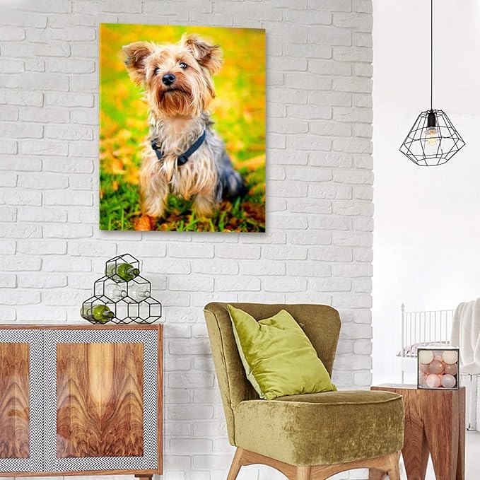 Personalized Photo to Canvas Print - Canvas Prints With Your Photos on Custom Wall Art for Bedroom, Living Room, Wedding Baby Pet Family Picture Framed Wall Art (8" W x 10" H)