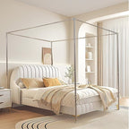 Canopy Bed Frame Post for King Size, Premium Stainless Steel Post Poles, Thicken Canopy Frame, Fit for Four-Corner and Mosquito Curtains