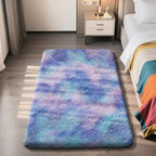 Shag Area Rug for Bedroom 3x5,Fluffy Area Rugs for Living Room,Soft Fuzzy Rug Non-Shedding Indoor Plush Carpet for Kids Bedroom Nursery Dorm Home Decor,Rainbow Purple