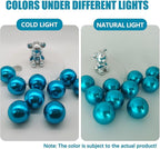 200 PCS Lake Blue Vase Fillers, Pearls Bead for Centerpieces Vases, 10/14/20 MM No Hole Beads, Fake Pearls for Wedding Birthday Anniversary Theme Party Table Centerpieces Decor