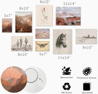 KBKBART Vintage Southwestern Wall Art, 9 PCS Farmhouse Southwest Wall Decor, American Rustic Arizona Wall Art, Boho Ranch Desert Western Poster Pictures, Southwest Art Prints for Western Bedroom,