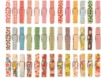 DECORA 3.5cm/1.38in Colorful Painted Wood Clothespin 100 Pieces for Photo Clips Scrap Booking Crafts Gift Wrapping