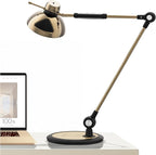 OTUS Desk Lamp Gesture Control with Adjustable Swing Arm, Brass Desk Lamps for Home Office, 12 Brightness, 3 Color Modes, Memory, Eye Care Tall Table Light