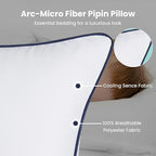 Bed Pillows | Luxurious Adjustable Microfiber Polyester Pillow | Premium Super Soft Pillow | (Queen, Size - Pack of 2) Breathable Pillow Suitable Back Stomach or Side Sleepers