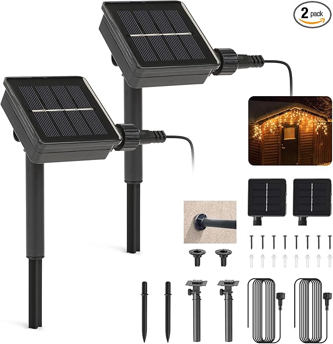 Replacement Solar Light Parts-Solar Light Replacement Tops ED Panel Lantern Lid,Panel (Two Pieces)
