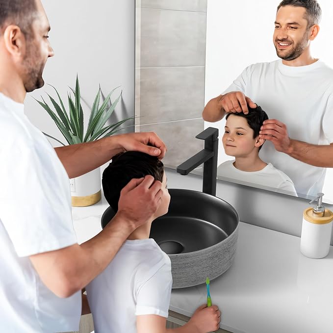 Mirrorons Beveled Mirror, Wall Mirror 40" x 32", Frameless Rectangle Bathroom Mirror with Beveled Edge, Hangs Horizontally or Vertically. Rounded Corner Tempered