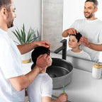 Mirrorons Beveled Mirror, Wall Mirror 40" x 30", Frameless Rectangle Bathroom Mirror with Beveled Edge, Hangs Horizontally or Vertically. Rounded Corner Tempered