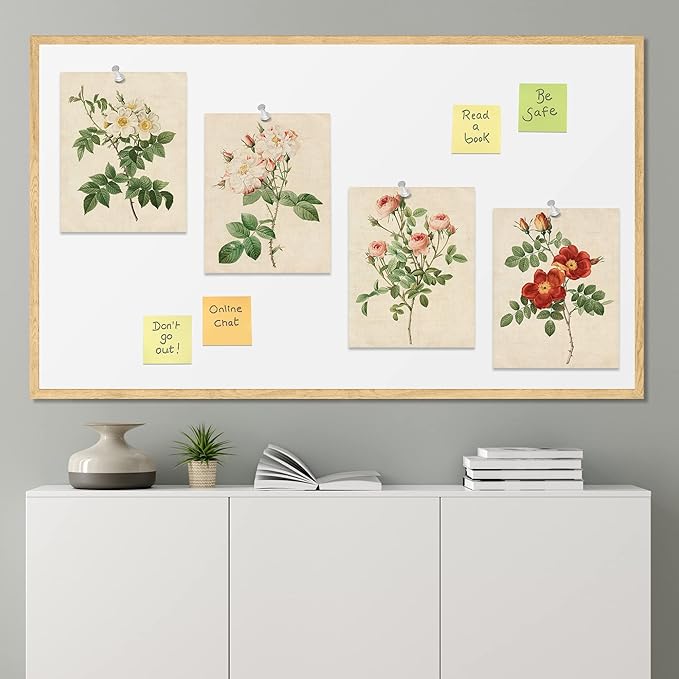 SIGNWIN Poster Bathroom Decor 11"x14", Wall Art Room Decor Multicolor for Living Room, Bedroom, Office Vintage Colorful Wildflower Variety Nature Wilderness Plant Art Floral Botanical