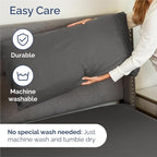 King Sheets Set 6 Piece - Includes 4 Pillowcases - Bed Sheets King Size - Soft Hotel Luxury Bedding - Cooling, Comfy, Cozy & Breathable - 1 Flat & 1 Fitted & 4 Pillowcases w/ Deep Pockets - Charcoal