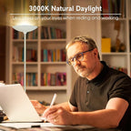 Floor Lamp, 70.5 InchTorchiere Standing Lamp, 20W 2000LM LED Halogen Floor Lamp,Stepless Dimmable, Touch Control, 50000hrs Lifespan, Pale Floor Lamps for Living Room, Standing Lamps for Bedroom, White