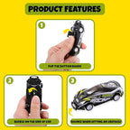 ArtCreativity Pullback Flip Cars for Kids – Set of 12 Stunt Toy Cars in 8 Designs – Diecast Mini Race Cars for Boys and Girls – Fun Retro Car Toys for Racing and Tricks