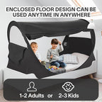 LEEDOR Bed Tent Dream Tents Bed Canopy Shelter Cabin Indoor Privacy Warm Breathable Pop Up Twin/Full/Queen for Kids and Adult Patent Pending(Mattress Not Included)