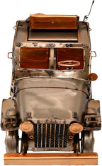 YCHTEWY-Iron Classic Car Model Collectible Vehicle, Metal Truck Christmas Decor, Unique Blend of Vintage, Rustic, Farmhouse Truck for Table Top Decoration (A)