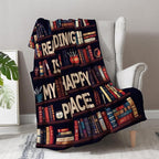 Book Lover Blanket Gifts for Women - Books Librarian Print Library Reading Themed Throw for Kids Teen Adults Reader Soft Fleece Cozy Couch Birthday Christmas Lightweight Blanket 50"x60"