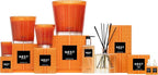 NEST New York Reed Diffuser, Pumpkin Chai - 5.9 fl oz - Fragrance for Up to 90 Days - Reusable, Refillable Glass Holder - Includes 8 All-Natural Reed Sticks - Flame Free